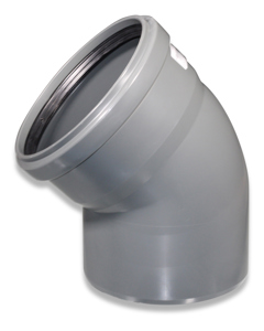 Bend 45deg PVC D160 f/aeration Silo BD-P